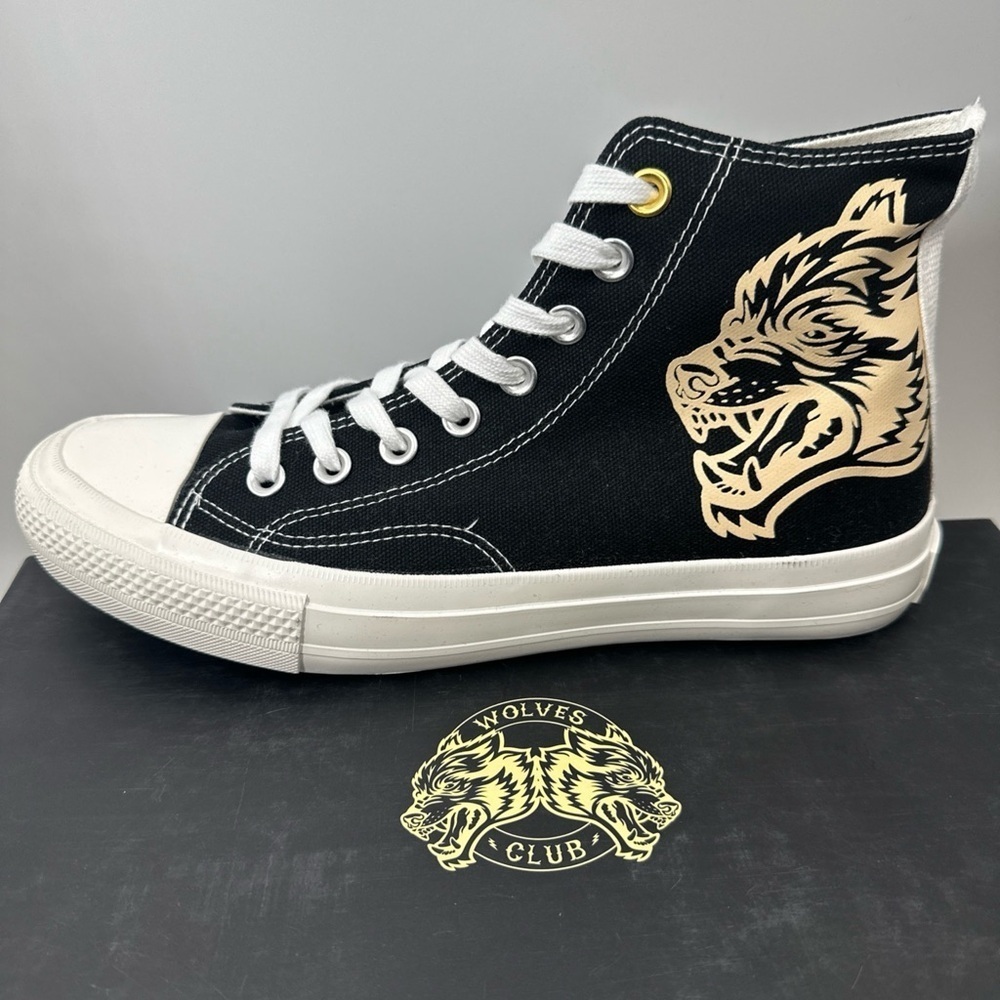 Darc Sport Limited Release Sz 9 Wolves Forever High Top Shoes black